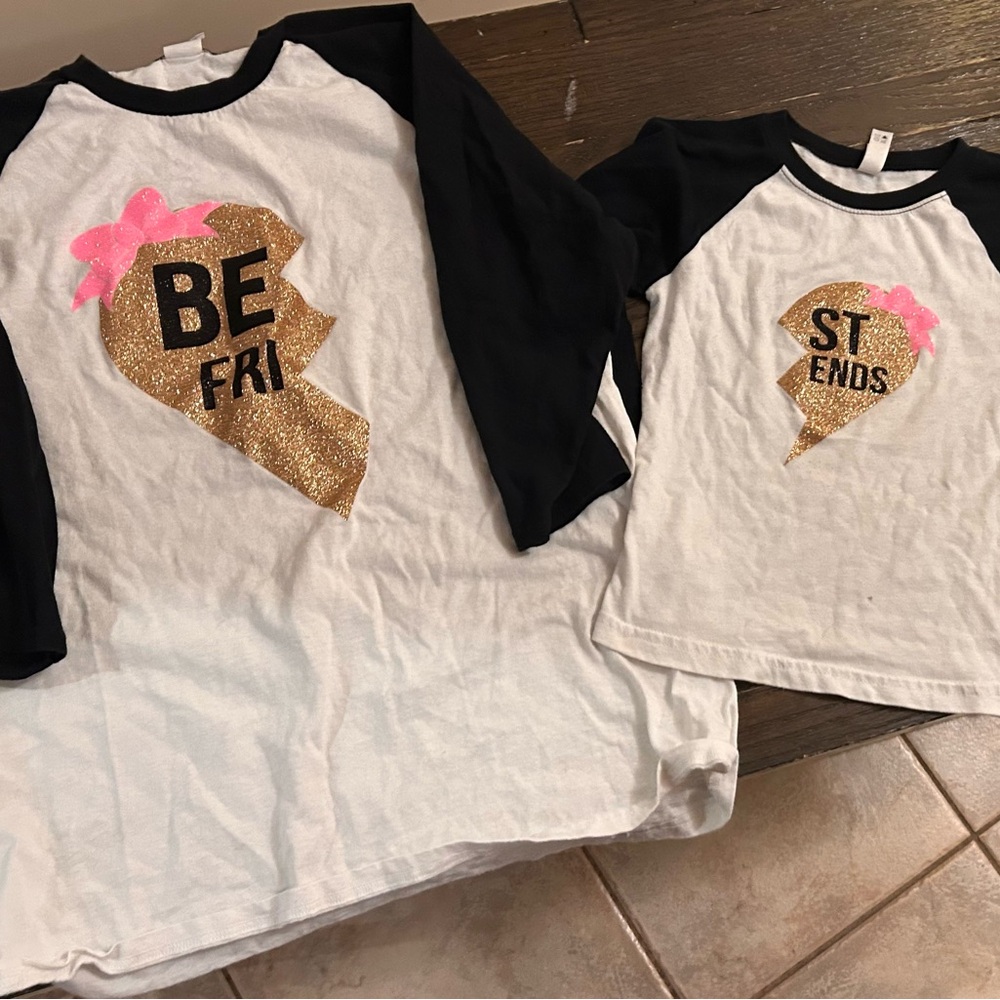 Matching Mommy & Me Best Friends Raglan Tees